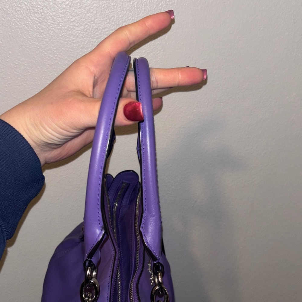 Coach Vibrant Purple Satchel Bag - Picture 11 of 16